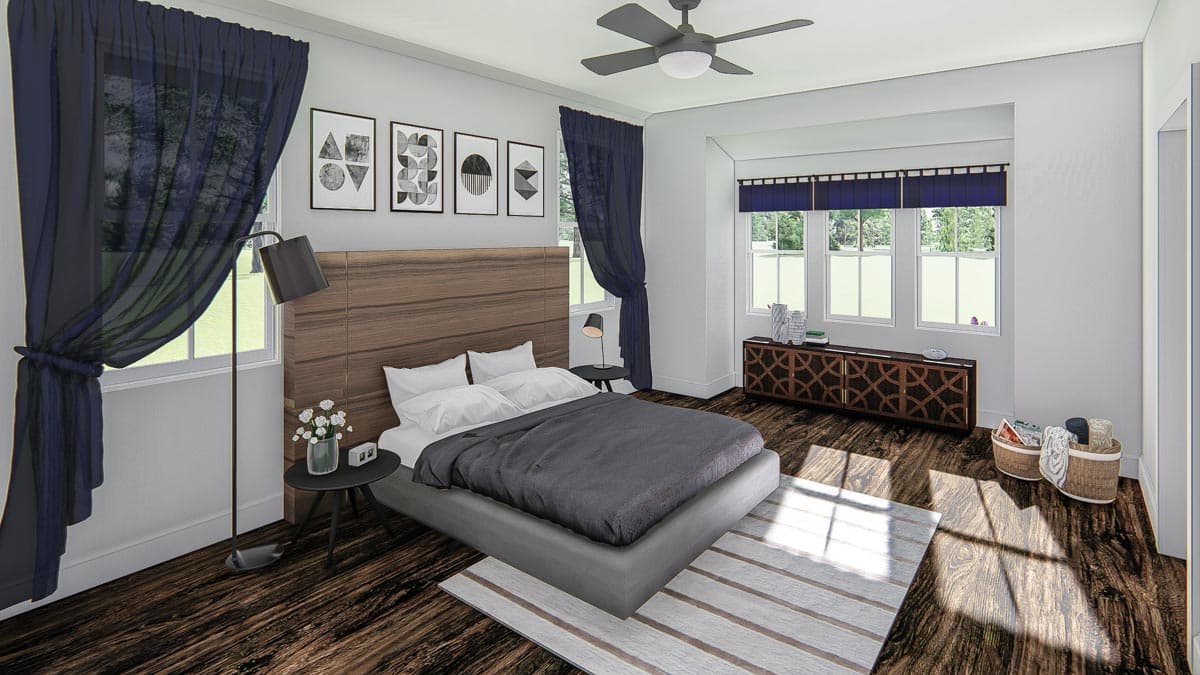 Plan 500027VV: 4-Bed Farmhouse with Main Floor Work-from-home Space and Upstairs Playroom - Image #12 - Cottage, Country, Farmhouse, Modern Farmhouse, Southern, Traditional