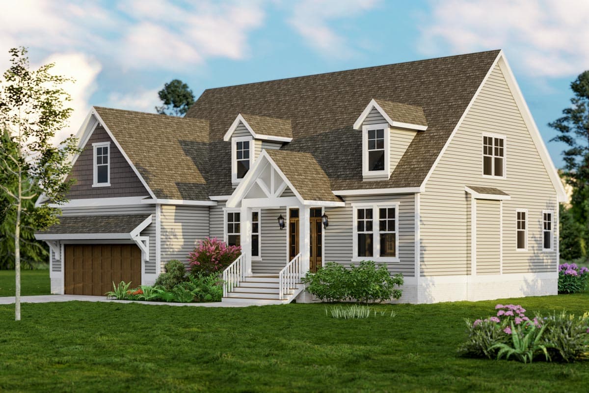 Plan 500028VV: Modern Country Cape with Main Floor Master Suite - 2298 Sq Ft - Image #6 - Cape Cod, Cottage, Country, Craftsman, Traditional