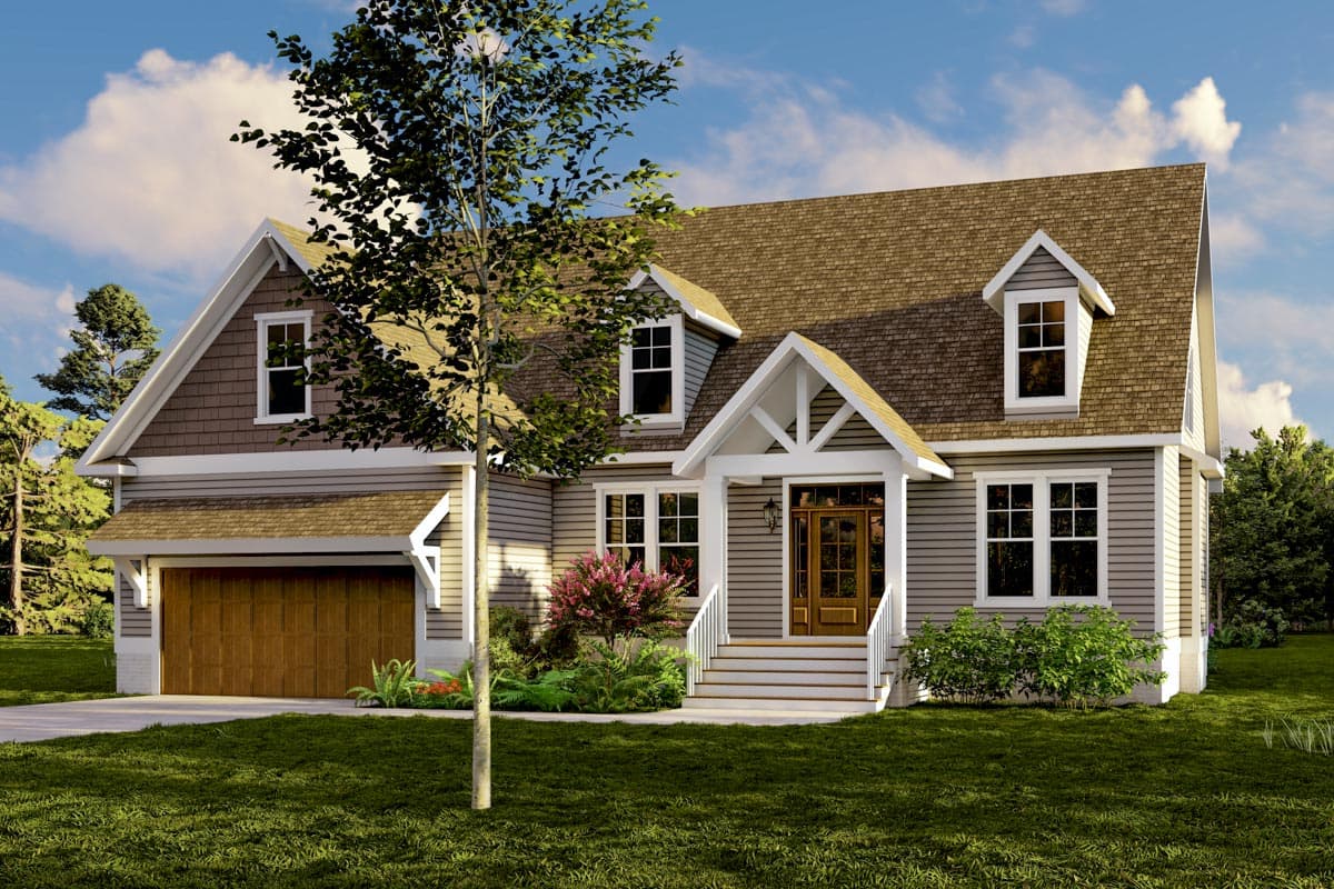 Plan 500028VV: Modern Country Cape with Main Floor Master Suite - 2298 Sq Ft - Image #7 - Cape Cod, Cottage, Country, Craftsman, Traditional