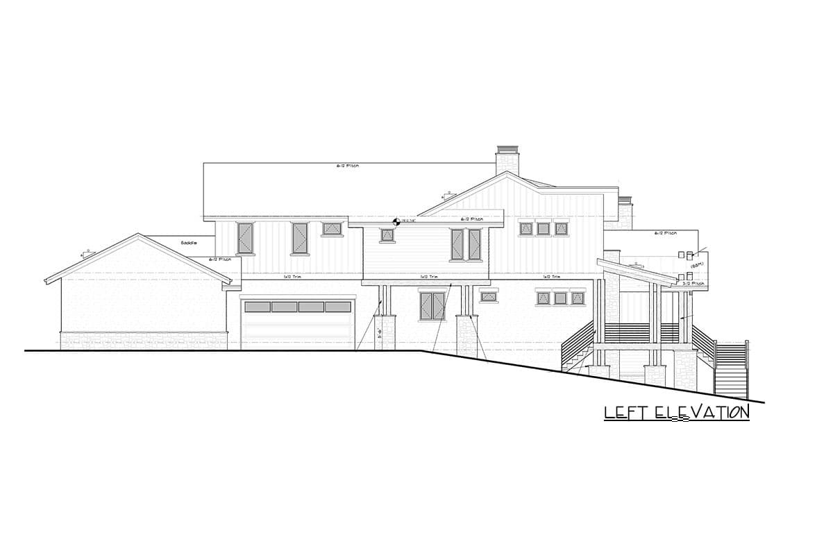 Plan 95154RW: 2-Story Mountain Modern Home Plan with Office and Guest Bedroom - Image #31 - Contemporary, Modern, Mountain, Rustic