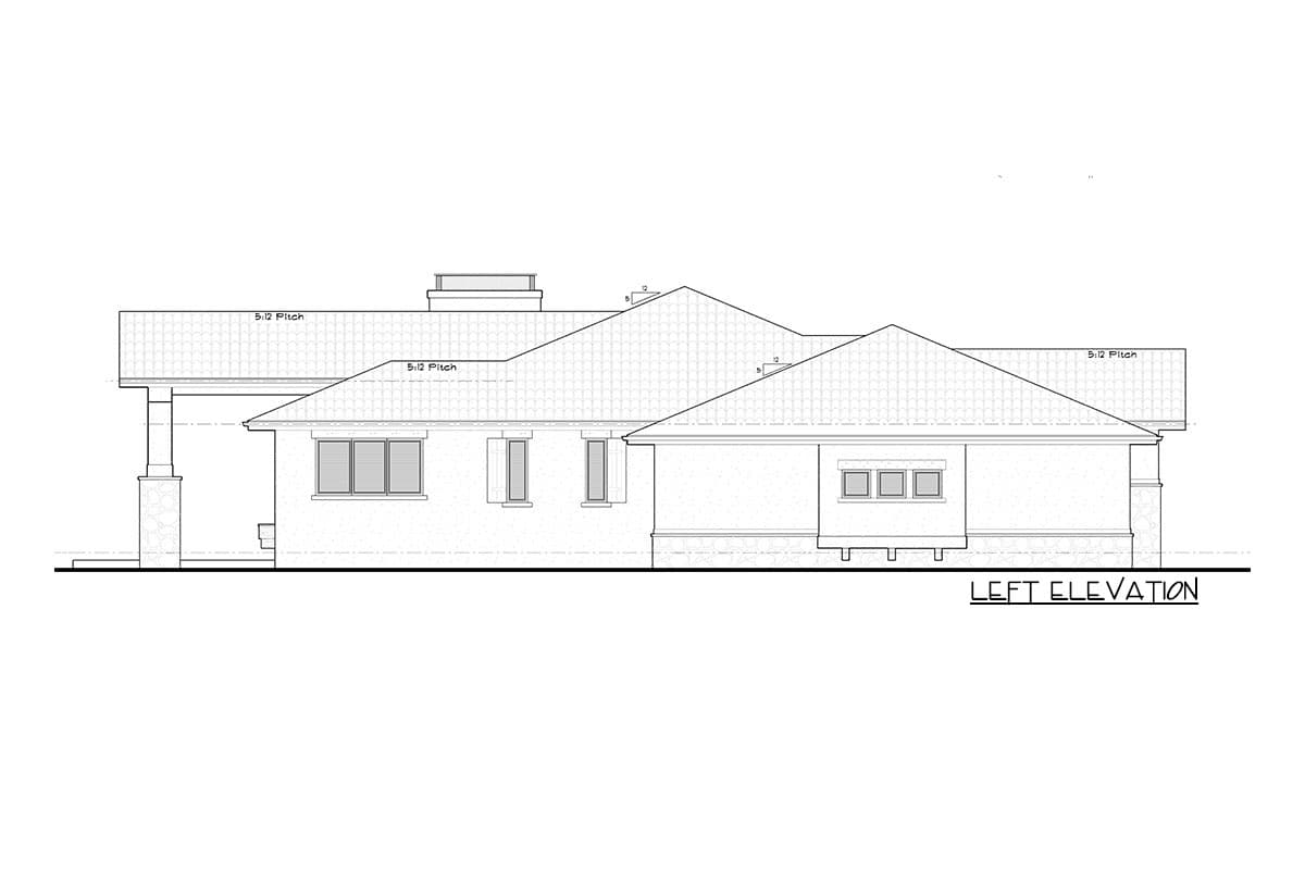 Plan 95157RW: Tuscan Ranch Plan with Option to Finish Basement - Image #17 - European, Ranch, Rustic, Tuscan