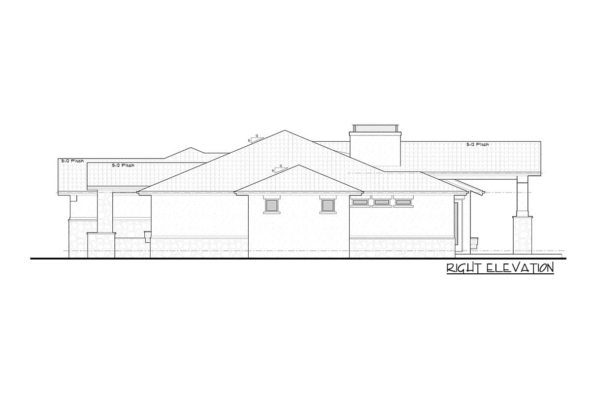 Plan 95157RW: Tuscan Ranch Plan with Option to Finish Basement - Image #19 - European, Ranch, Rustic, Tuscan