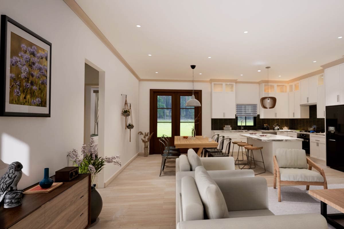 Plan 51901HZ: 3-Bed Texas Hill Country Craftsman House Plan with Rustic Curb Appeal - Image #7 - Cottage, Country, Hill Country, Rustic