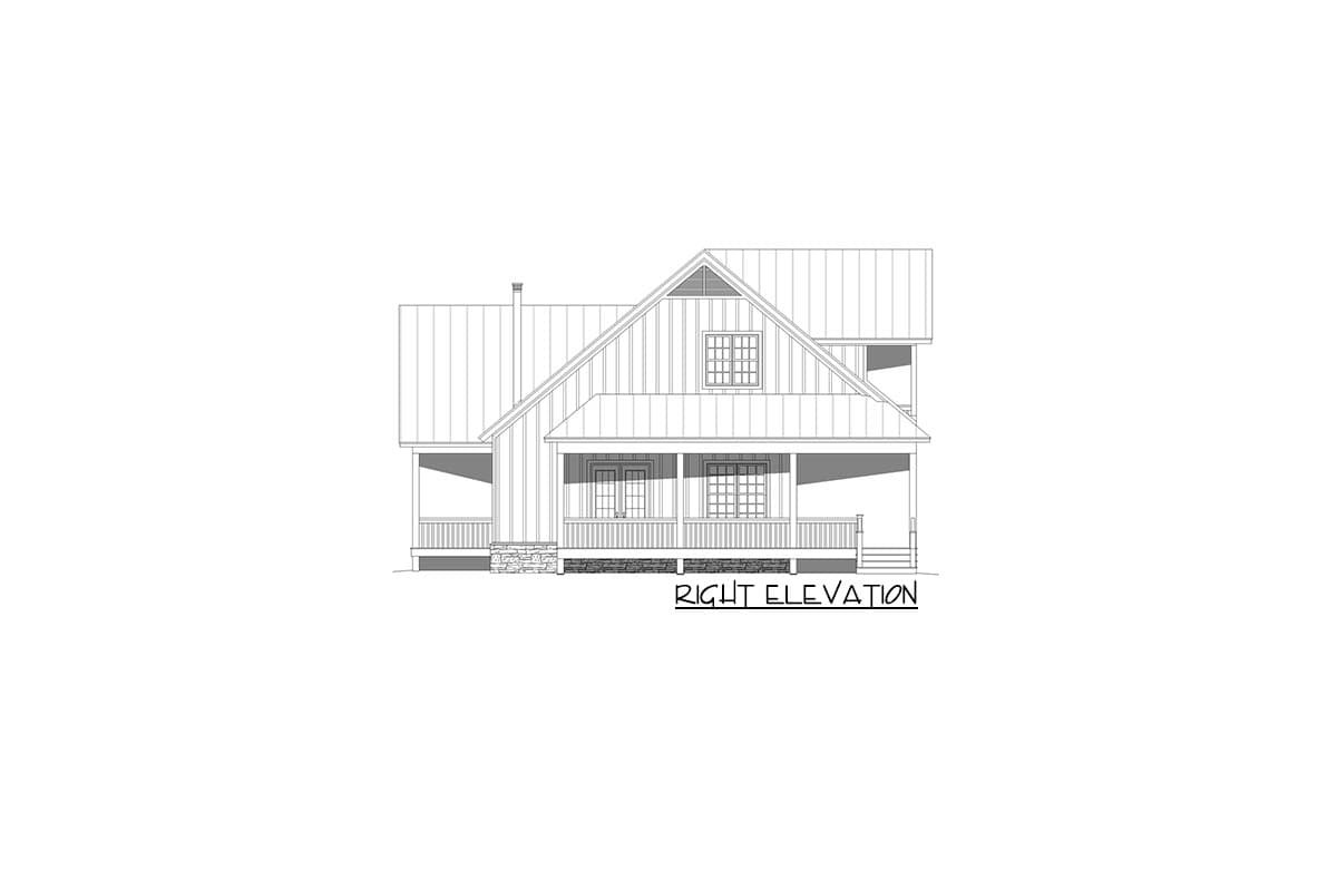Plan 68945VR: Rustic Country Home Plan with a 3-Car Garage Connected by a Breezeway - Image #6 - Country, Farmhouse, Mountain, Rustic, Traditional