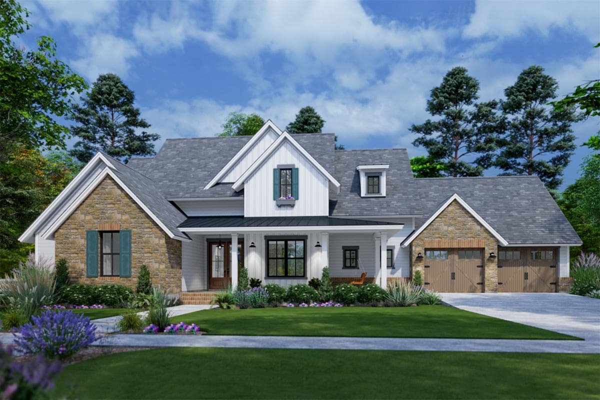 Plan 16924WG: 3-Bed Modern Farmhouse with Rustic Touches and 3 Bonus Areas - Image #11 - Craftsman, Farmhouse, Hill Country, Modern Farmhouse, New American, Ranch, Traditional