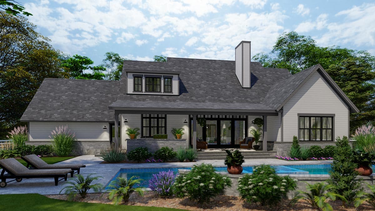 Plan 16924WG: 3-Bed Modern Farmhouse with Rustic Touches and 3 Bonus Areas - Image #6 - Craftsman, Farmhouse, Hill Country, Modern Farmhouse, New American, Ranch, Traditional