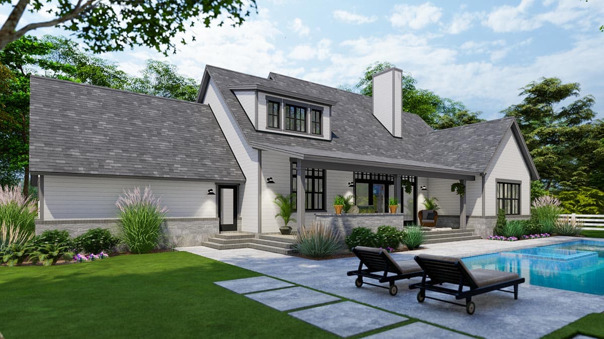 Plan 16924WG: 3-Bed Modern Farmhouse with Rustic Touches and 3 Bonus Areas - Image #7 - Craftsman, Farmhouse, Hill Country, Modern Farmhouse, New American, Ranch, Traditional