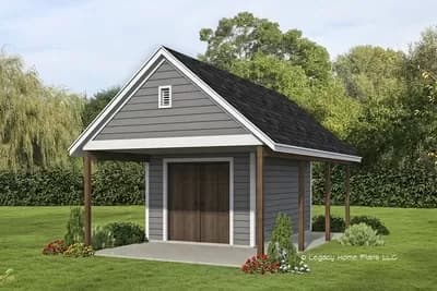 Shed with Wrap-around Porch