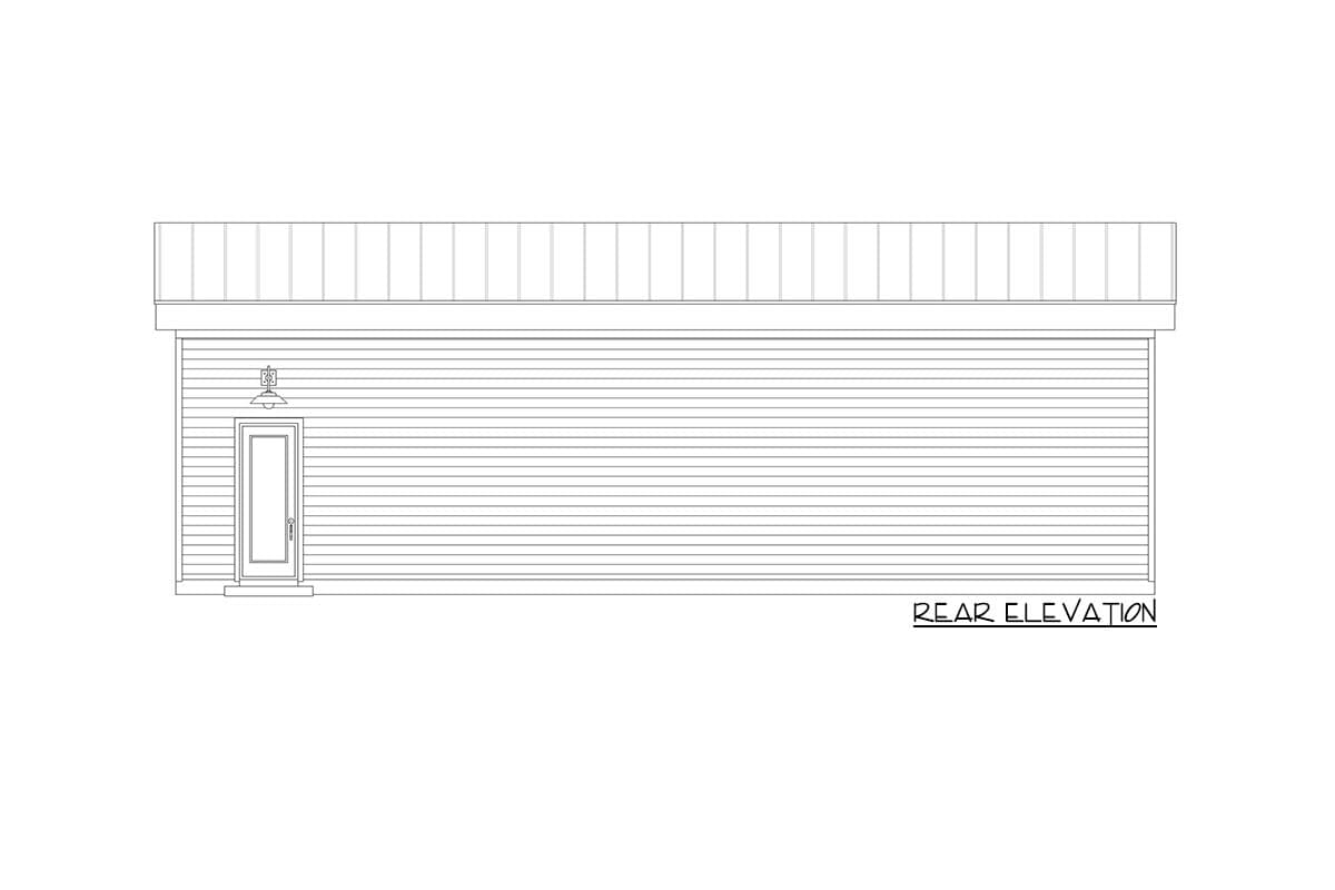 Plan 68953VR: Modern RV Garage with Parking for Up To 6 Vehicles - Image #4 - Contemporary, Mid Century Modern, Modern
