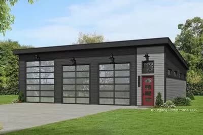 Modern RV Garage with Parking for Up To 6 Vehicles