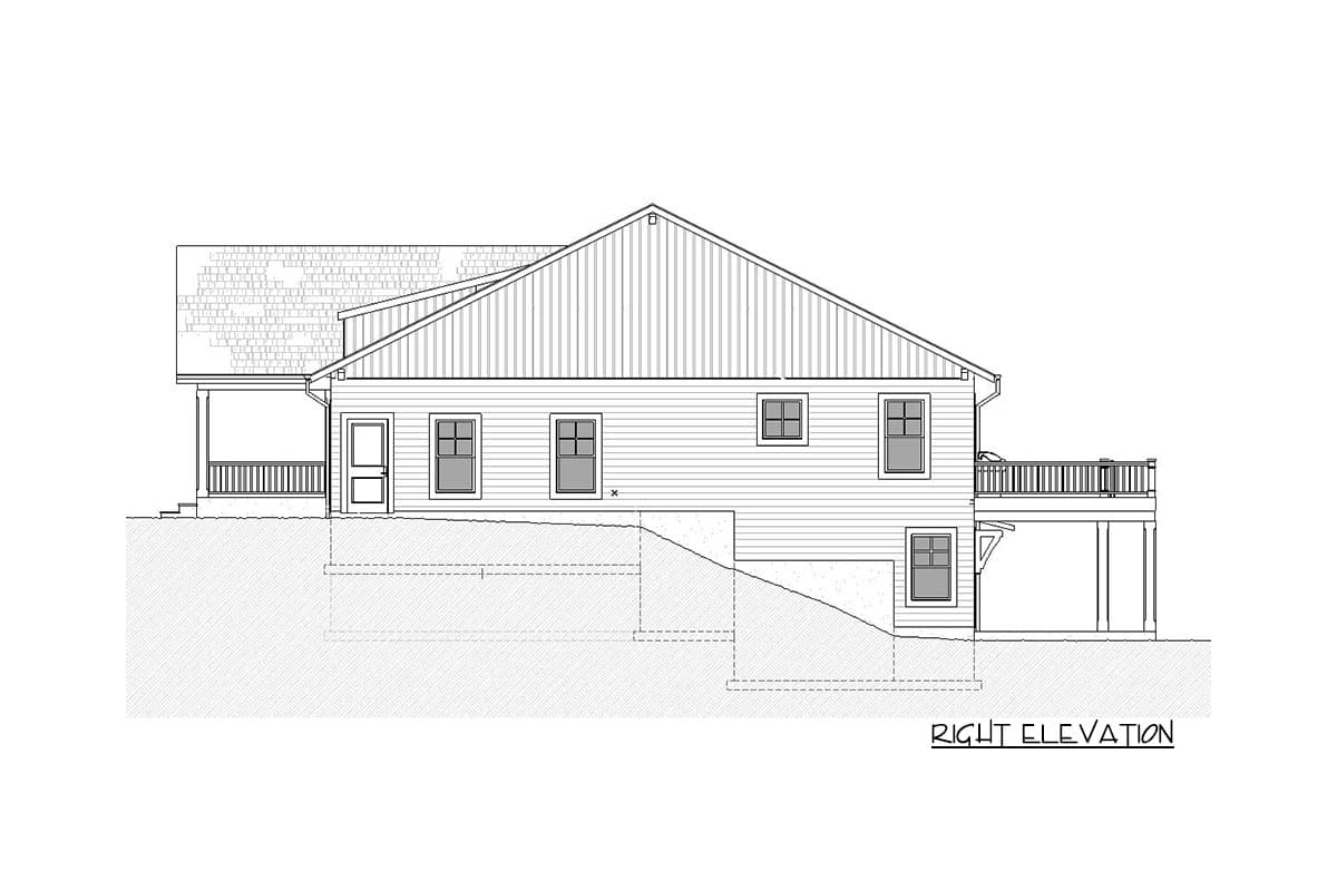Plan 970096VC: New American Ranch House Plan with Master on Main and 2 Beds in the Walkout Basement - Image #7 - Cottage, Country, Craftsman, New American