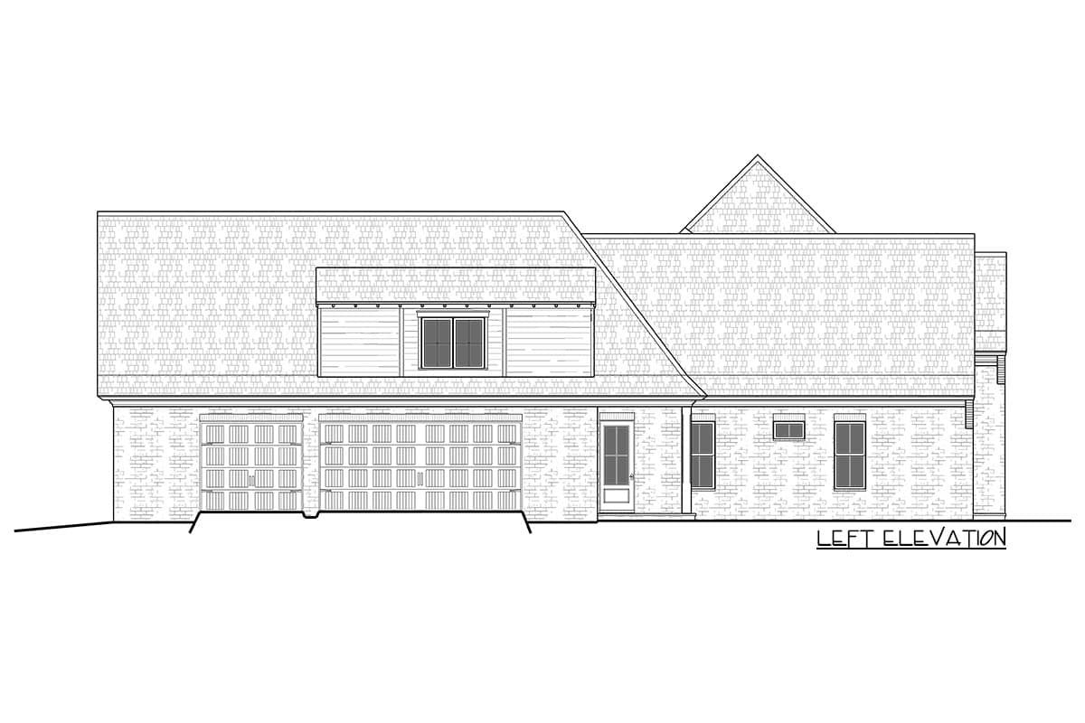 Plan 510219WDY: One Level Acadian Home Plan with 4 or 5 Bedrooms - 3342 Sq Ft - Image #7 - Acadian, European, French Country, Louisiana-Style, Southern, Southern Traditional
