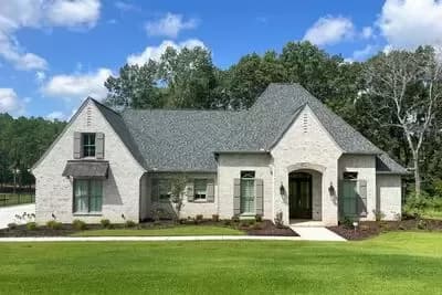 One Level Acadian Home Plan with 4 or 5 Bedrooms - 3342 Sq Ft