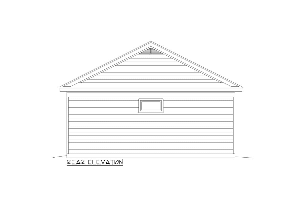 Plan 68959VR: Pool House with Half Bath and Cover Bar Area - Image #4 - Craftsman