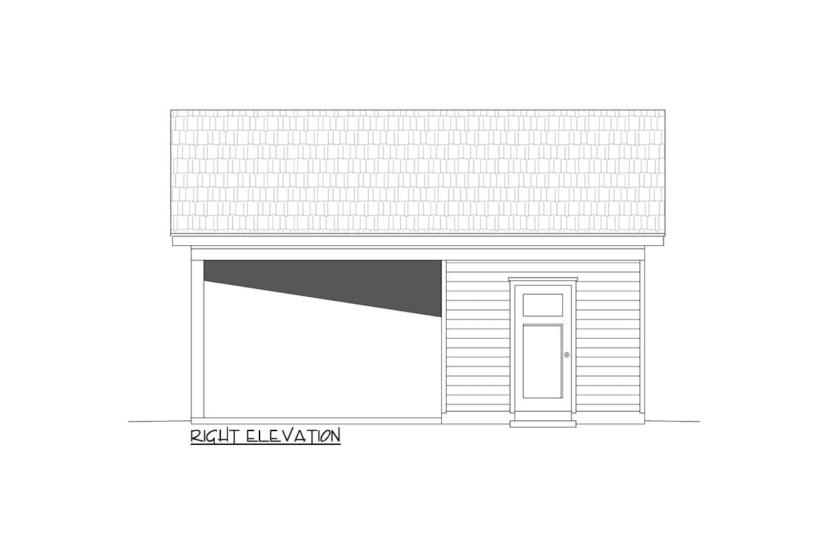 Plan 68959VR: Pool House with Half Bath and Cover Bar Area - Image #5 - Craftsman