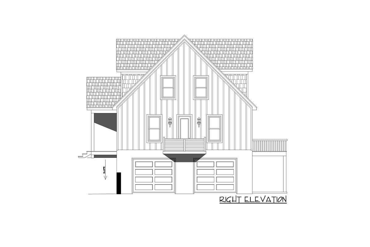 Plan 68961VR: Contemporary Mountain Home Plan with Vaulted Great Room and Wraparound Deck - Image #6 - Contemporary, Country, Mountain, Rustic, Vacation