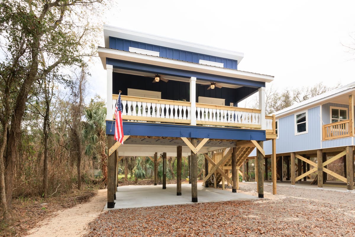 Plan 461020DNN: Beach House Plan with Loft Bunk Room Overlook - 842 Sq Ft - Image #5 - Beach, Coastal, Low Country, Vacation