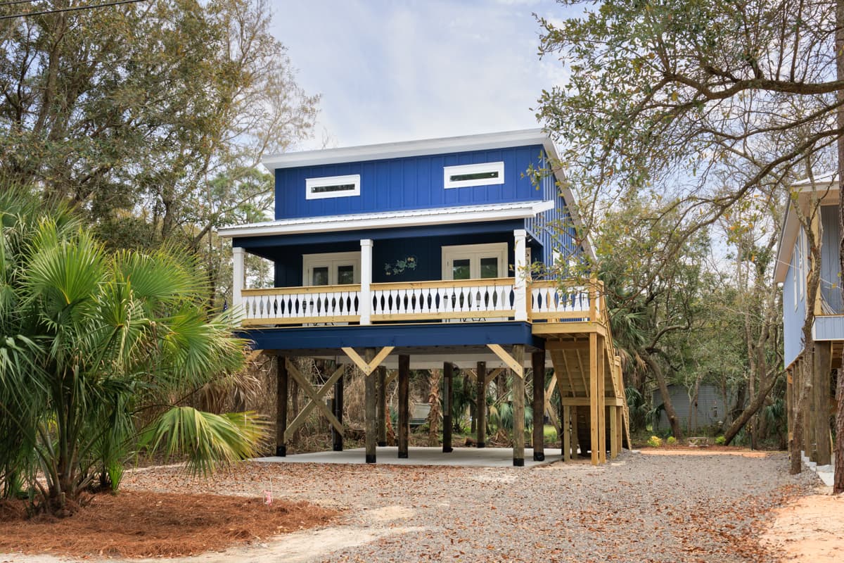 Plan 461020DNN: Beach House Plan with Loft Bunk Room Overlook - 842 Sq Ft - Image #6 - Beach, Coastal, Low Country, Vacation