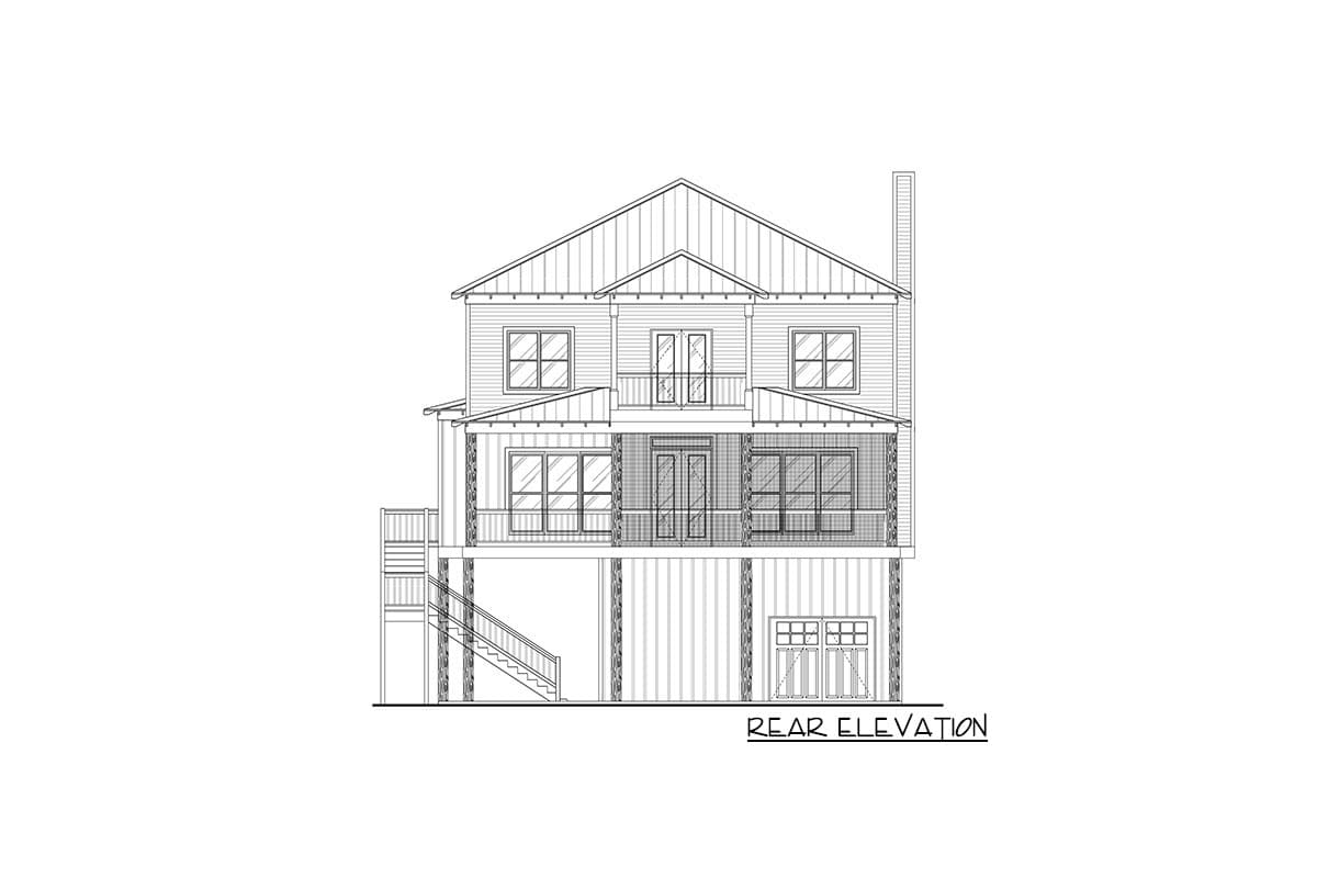 Plan 461037DNN: Exclusive Coastal Home Plan with Elevator and Master on Top Floor - Image #4 - Beach, Coastal, Low Country, Vacation