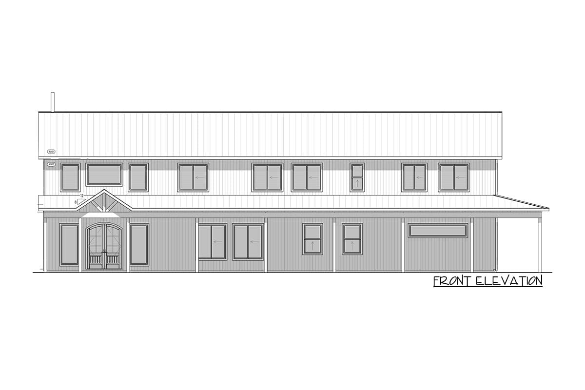Plan 400007FTY: Modern Barndominium Plan with Wraparound Porch and Loft - 6,169 Sq Ft - Image #16 - Barndominium, Country, Rustic