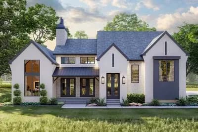 4-Bed Modern-style Cottage with Laundry on Both Floors