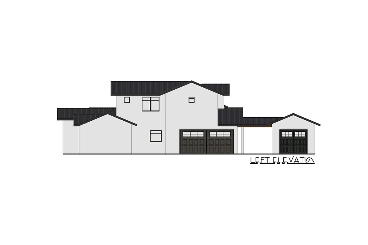 Plan 150003HRP: Transitional Farmhouse Plan with Clerestory Windows Front and Back - Image #8 - Country, Farmhouse, Modern Farmhouse, New American, Transitional