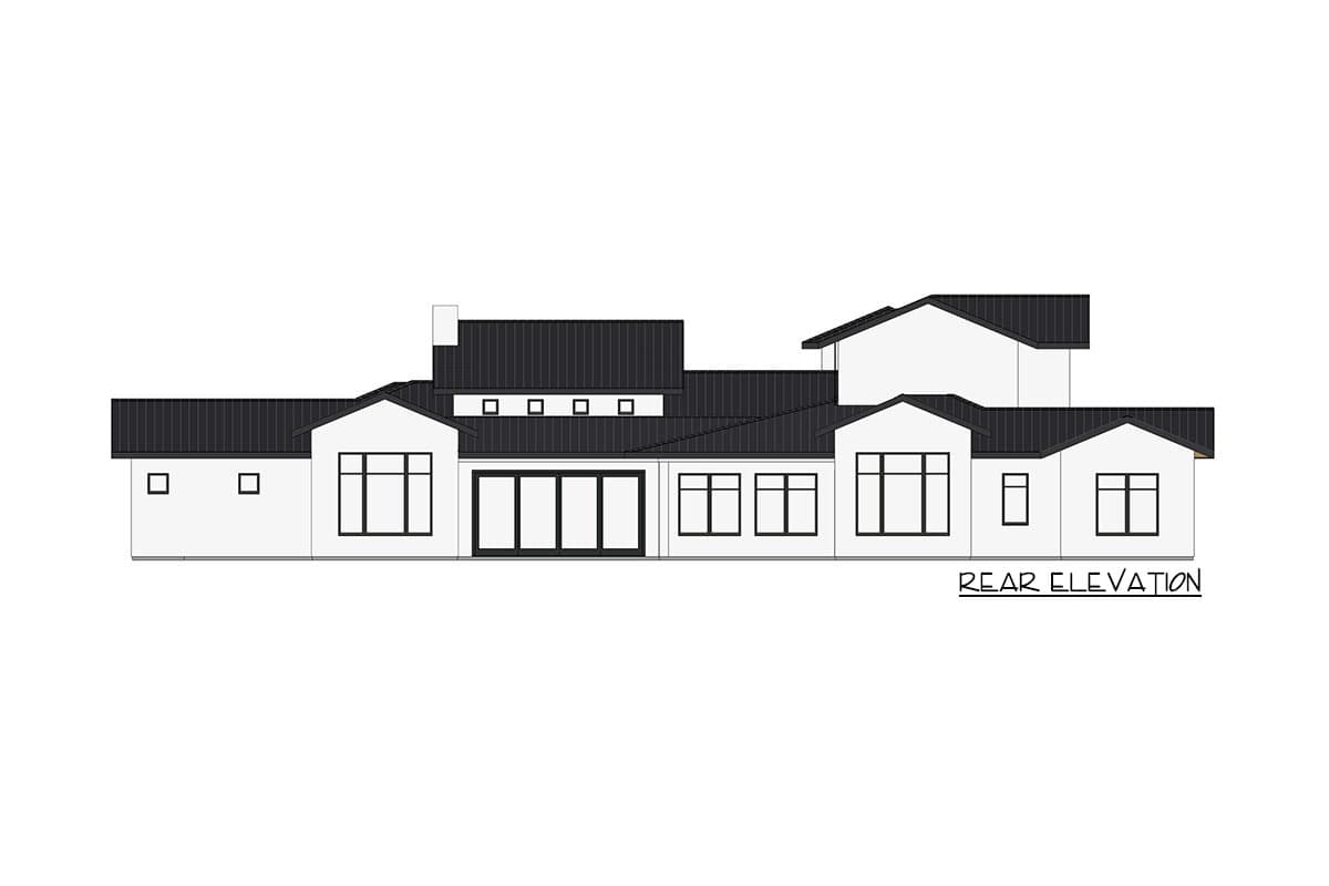 Plan 150003HRP: Transitional Farmhouse Plan with Clerestory Windows Front and Back - Image #9 - Country, Farmhouse, Modern Farmhouse, New American, Transitional