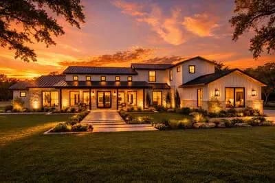 Contemporary Hill Country Home Plan with In-law Suite
