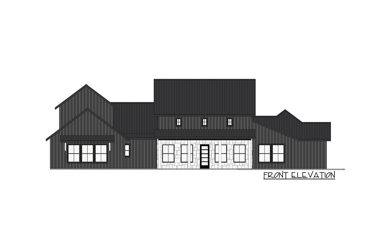 Plan 150005HRP: 4-Bed Transitional Mountain House Plan with 2-Story Great Room - Image #8 - Craftsman, Mountain, New American, Rustic, Transitional