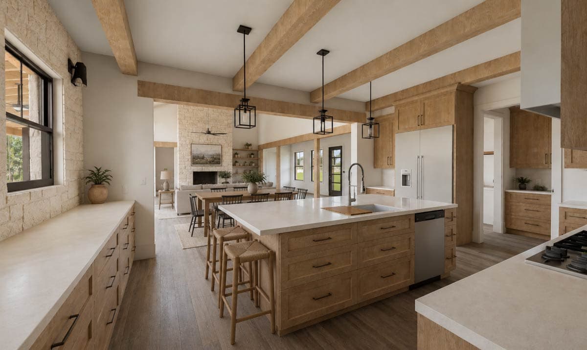 Plan 150005HRP: 4-Bed Transitional Mountain House Plan with 2-Story Great Room - Image #8 - Craftsman, Mountain, New American, Rustic, Transitional