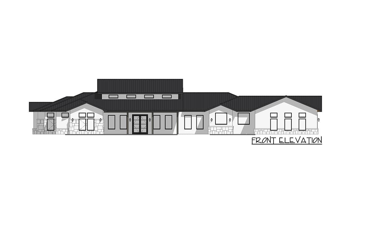 Plan 150006HRP: Contemporary Hill Country House Plan with Split-bed Layout - Image #8 - Contemporary, Hill Country, New American, Ranch