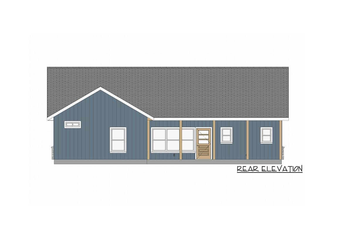 Plan 150008HRP: Traditional 3-Bed Ranch with Open Living Space - Image #8 - Ranch, Traditional
