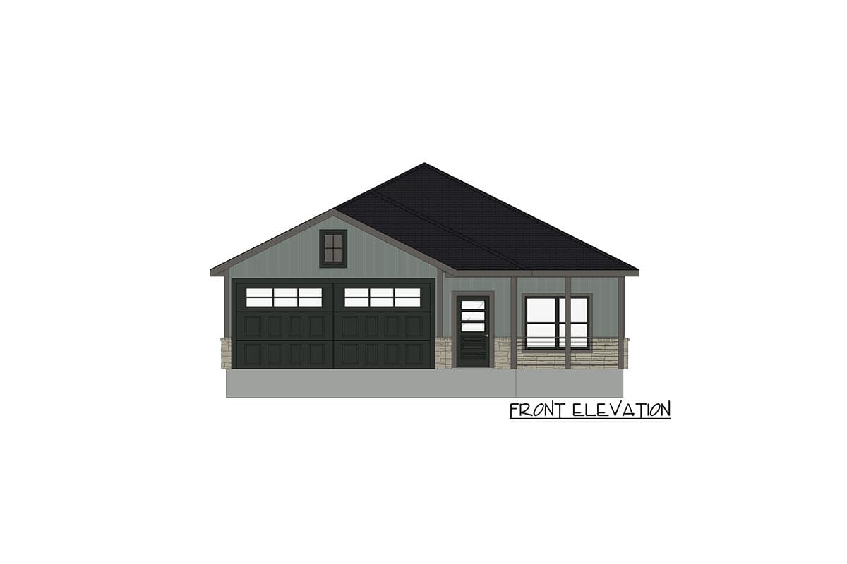 Plan 150009HRP: Exclusive One-Level Craftsman House Plan with Open-Concept Layout - 1345 Sq Ft - Image #5 - Bungalow, Craftsman, Northwest