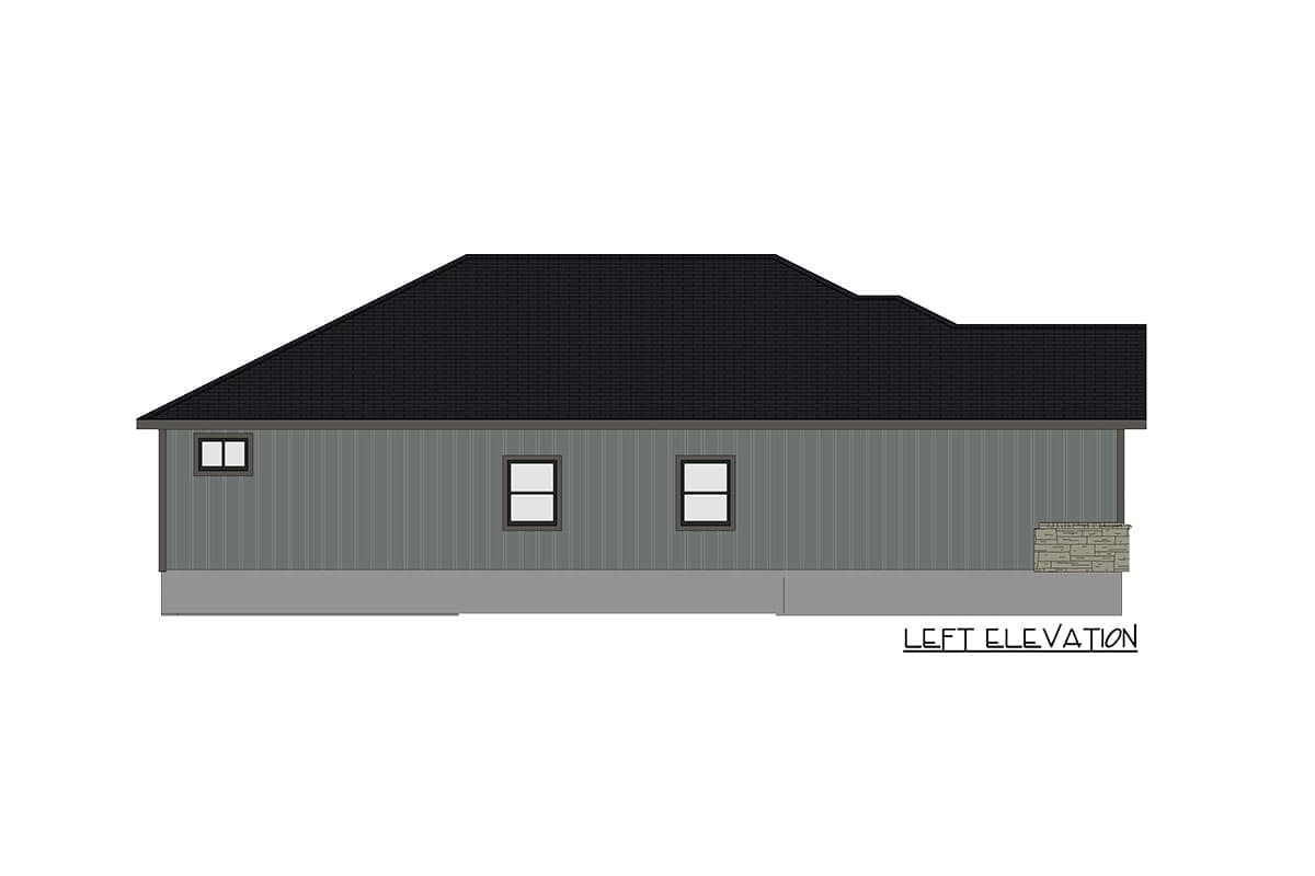 Plan 150009HRP: Exclusive One-Level Craftsman House Plan with Open-Concept Layout - 1345 Sq Ft - Image #6 - Bungalow, Craftsman, Northwest