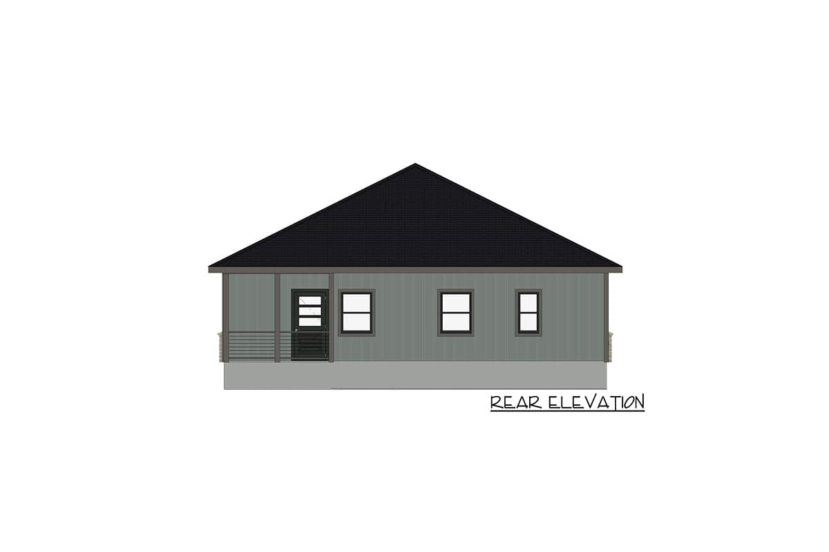 Plan 150009HRP: Exclusive One-Level Craftsman House Plan with Open-Concept Layout - 1345 Sq Ft - Image #7 - Bungalow, Craftsman, Northwest