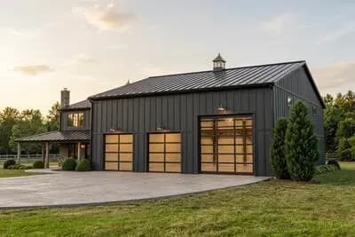 Rustic Mountain House Plan with Oversized Garage - 2293 Sq Ft