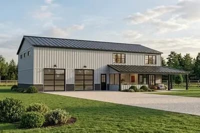 Country Barndominium with Screened Porch and Home Office - 2311 Sq Ft