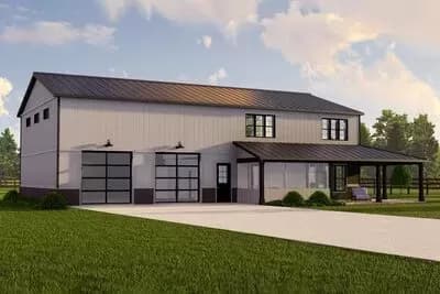 Country Barndominium with Screened Porch and Home Office - 2311 Sq Ft
