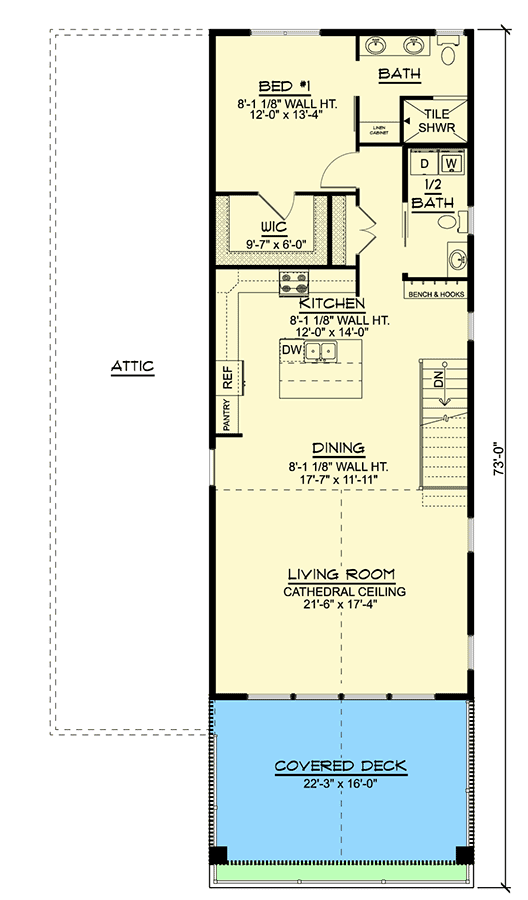 Plan 135164GRA: Craftsman Garage Apartment Plan with an RV Bay - Floor Plan - 2nd Floor - Carriage, Contemporary, Craftsman, New American, Rustic