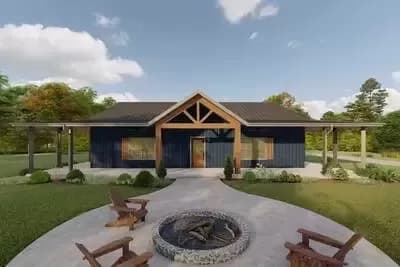 2000 Square Foot Country House Plan with 3 Bedrooms