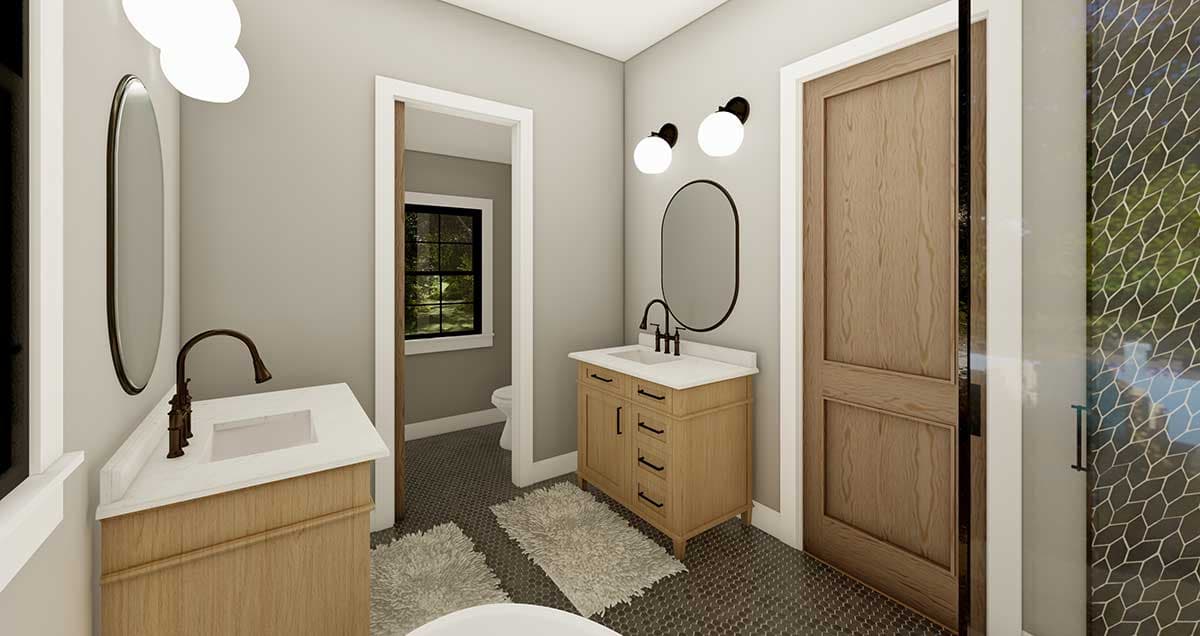 Plan 865018SHW: 2-Story New American Home Plan with Screened Porch and First Floor Master Bedroom - Image #18 - Cottage, Country, Craftsman, Modern Farmhouse, New American, Rustic