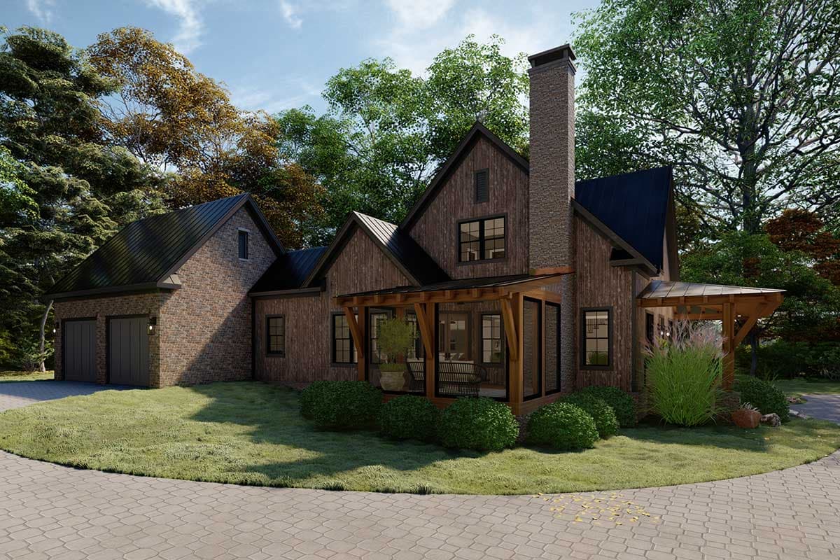 Plan 865018SHW: 2-Story New American Home Plan with Screened Porch and First Floor Master Bedroom - Image #7 - Cottage, Country, Craftsman, Modern Farmhouse, New American, Rustic
