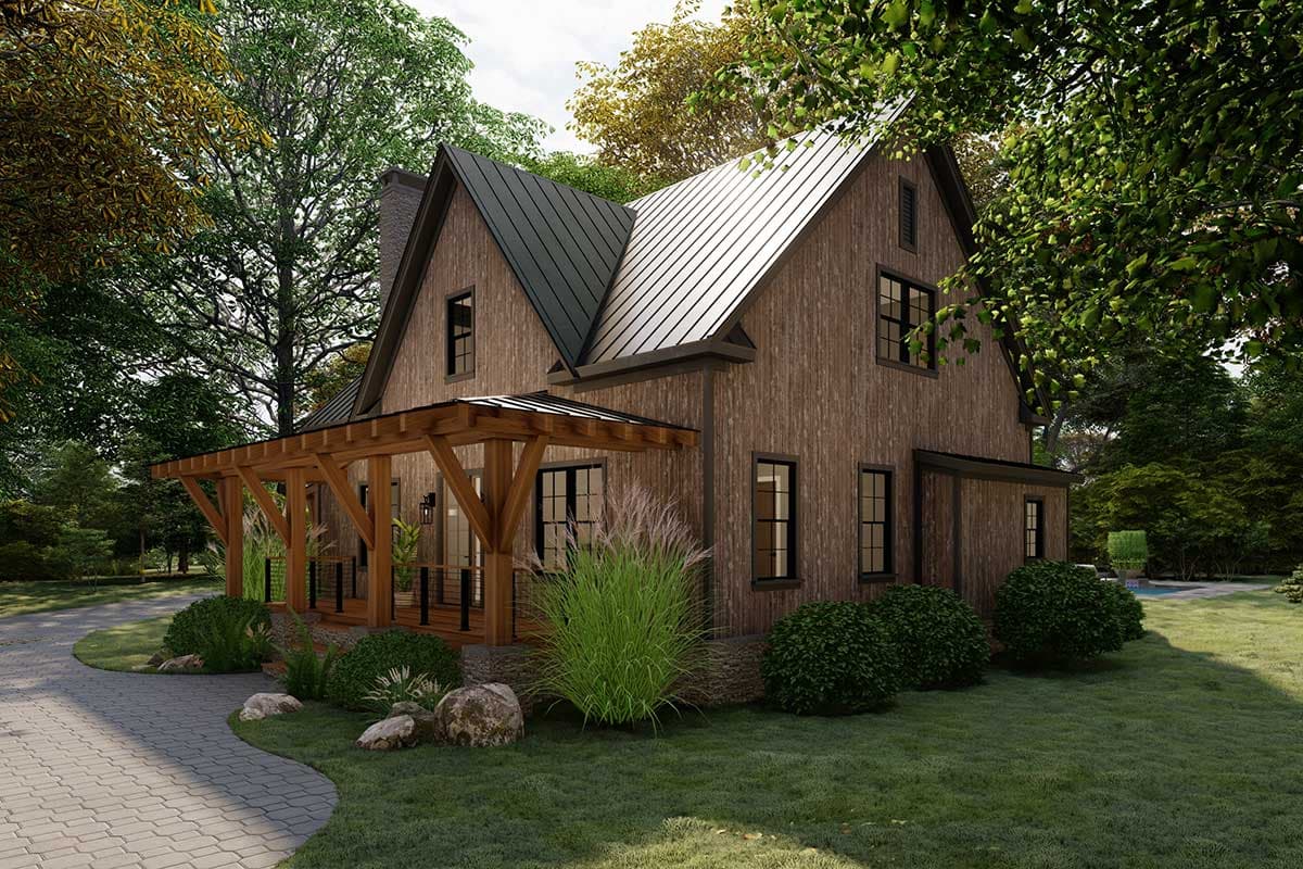Plan 865018SHW: 2-Story New American Home Plan with Screened Porch and First Floor Master Bedroom - Image #8 - Cottage, Country, Craftsman, Modern Farmhouse, New American, Rustic