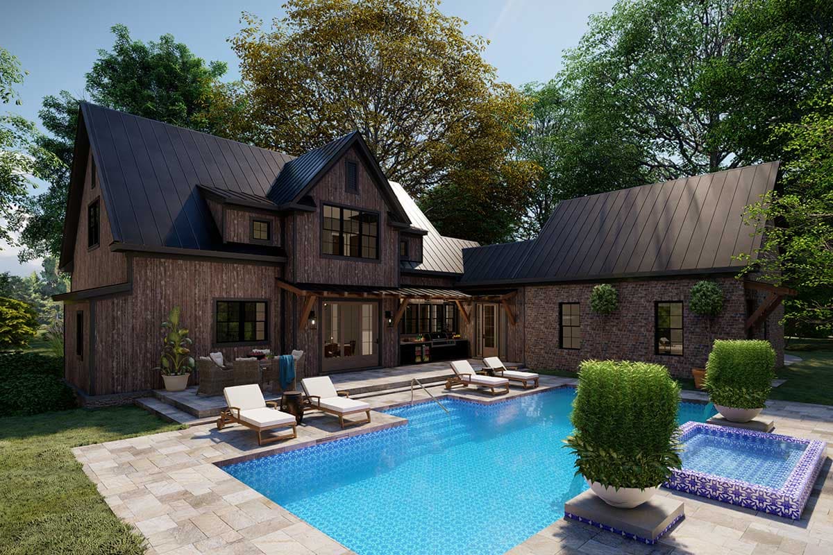 Plan 865018SHW: 2-Story New American Home Plan with Screened Porch and First Floor Master Bedroom - Image #9 - Cottage, Country, Craftsman, Modern Farmhouse, New American, Rustic