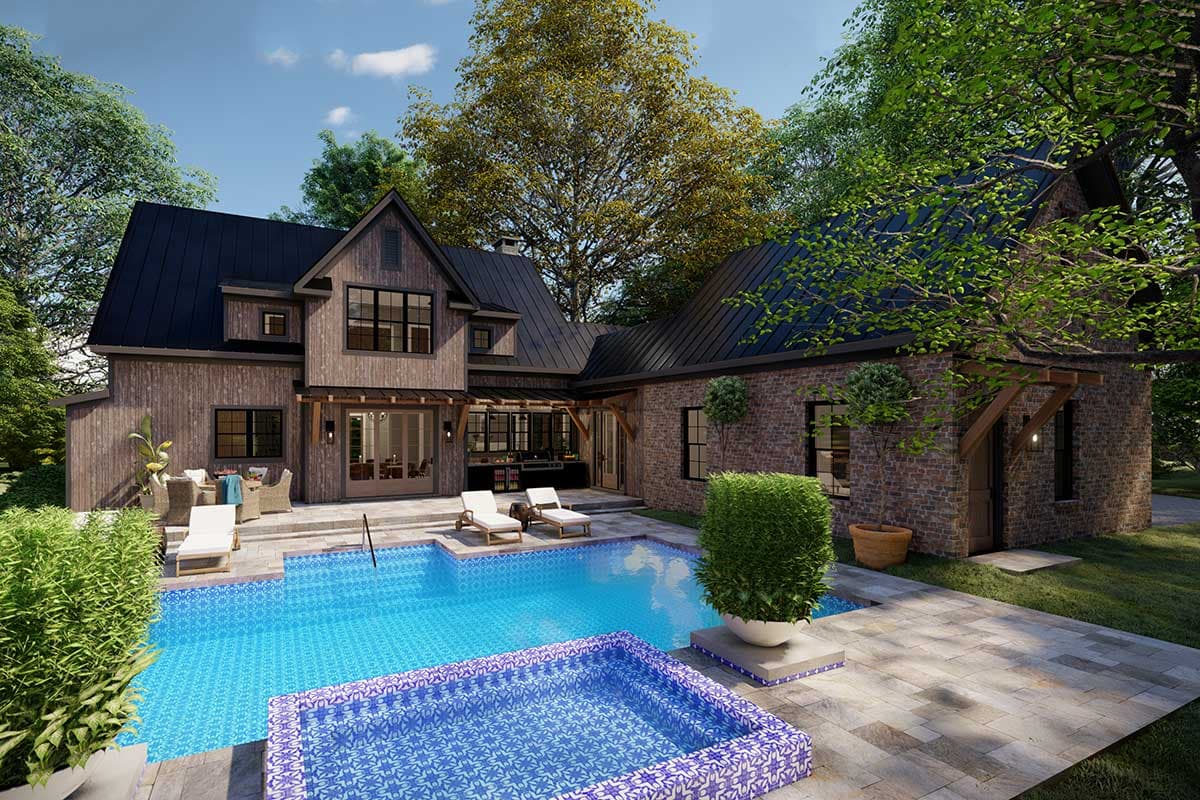 Plan 865018SHW: 2-Story New American Home Plan with Screened Porch and First Floor Master Bedroom - Image #10 - Cottage, Country, Craftsman, Modern Farmhouse, New American, Rustic