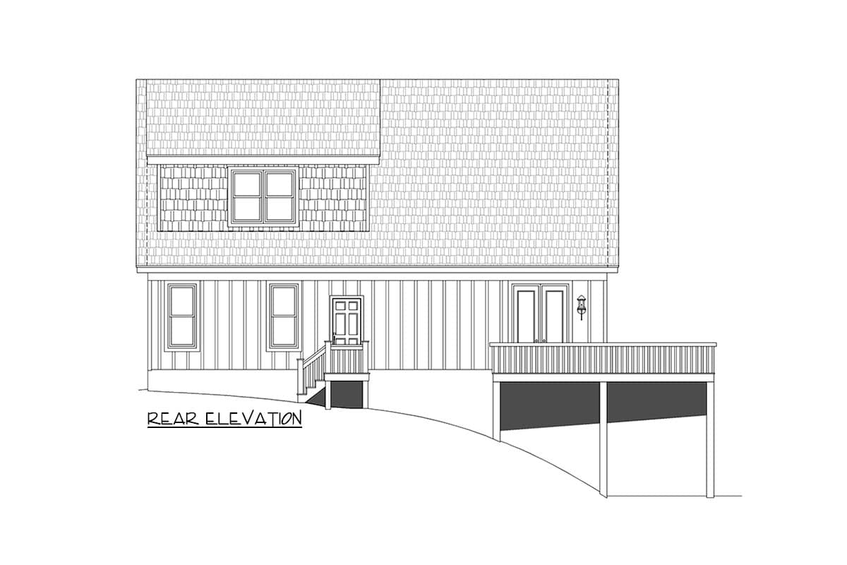Plan 68966VR: Expanded 2-Story Mountain House Plan with Main Floor Master Suite - Image #4 - Country, Mountain, Rustic, Vacation