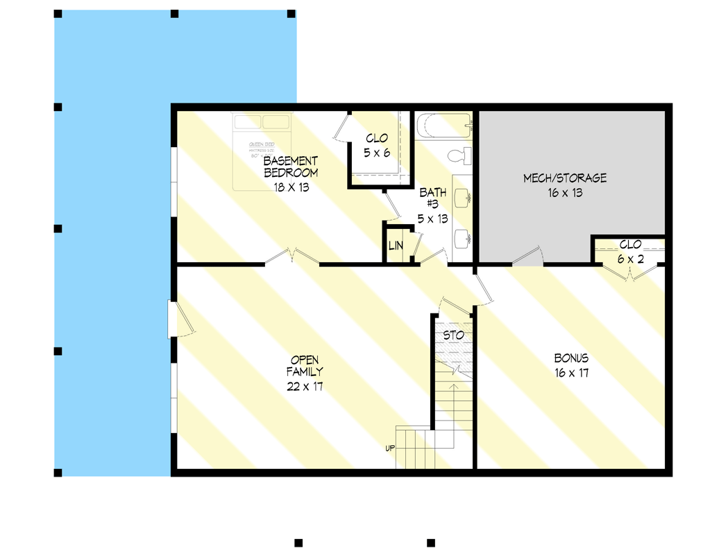 Plan 68966VR: Expanded 2-Story Mountain House Plan with Main Floor Master Suite - Floor Plan - Optionally Finished Lower Level - Country, Mountain, Rustic, Vacation