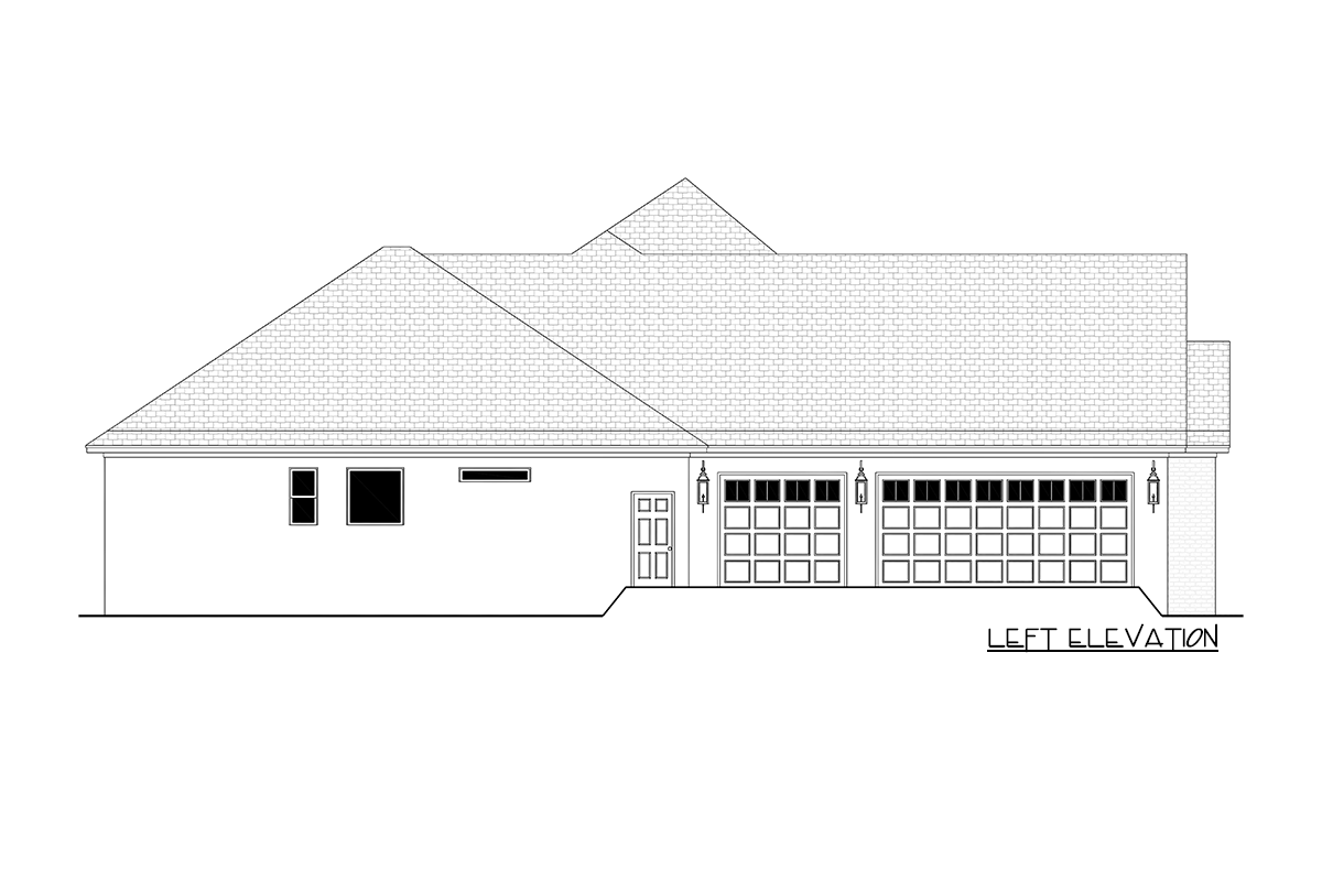 Plan 51904HZ: Transitional Open Concept Home Plan with Home Office and Game Room or Fifth Bedroom - 3152 Sq Ft - Image #27 - Acadian, French Country, Louisiana-Style, Southern, Transitional