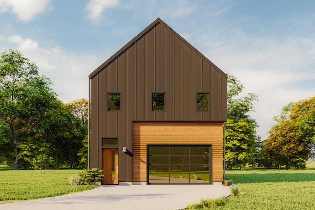 Plan 777003MTL: Modern 2-Bed House Plan with 2nd Floor Laundry  - Image #8 - Contemporary, Mountain, Vacation