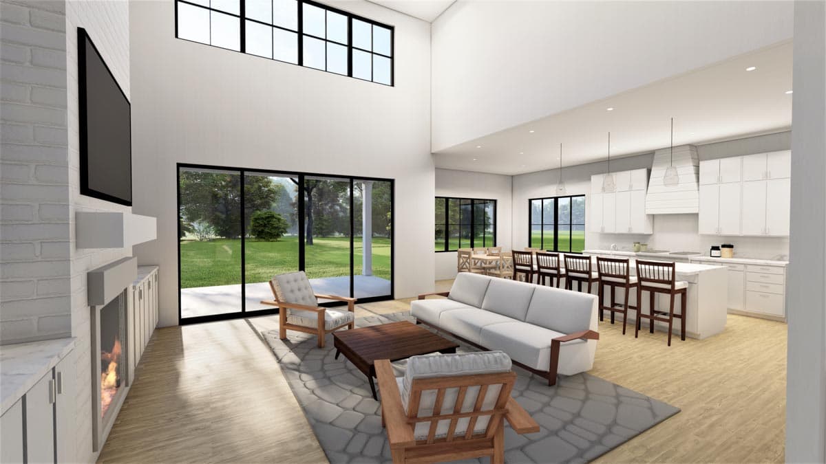 Plan 490016NAH: 3-to-4 Bed House Plan with Flex Room and Main Floor Master Suite - Image #7 - Colonial, Country, Farmhouse, Modern Farmhouse, New American, Traditional, Transitional